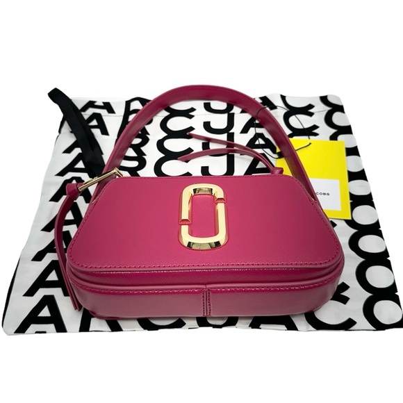 Marc Jacobs New With Tags Snapshot/Slingshot Lipstick Pink Leather Handbag Purse - Picture 5 of 13